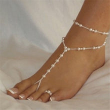 Anklets For Women Beach Ankle Bracelet Imitation Pearl Barefoot Sandal Foot Chain Jewelry Anklet Chain IMY66