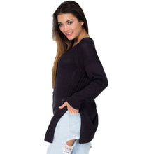 Sweater Women Casual Long Sleeve Bandage Long Sweater Tops Knitted V-Neck Loose Pullovers pull femme IMY66