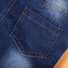 Toddler Boys Outfit Clothes Car Print Tee shirt Tops+Long Jeans Trousers children clothing IMY66