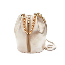 Chain Bucket Bags Women PU Leather Drawstring Handbag Shoulder Bag Tote Lady Messenger Bag bolsas femininas IMY66