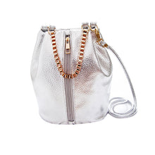 Chain Bucket Bags Women PU Leather Drawstring Handbag Shoulder Bag Tote Lady Messenger Bag bolsas femininas IMY66