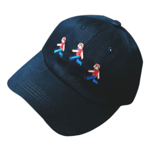 Cotton Baseball Cap Hip Hop Style Funny Boy Girl Embroidery Casual Adjustable Baseball Cap Unisex Flat Hat IMY66