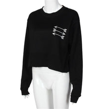 Crop Tops For Women Round Neck Long Sleeve T-Shirts Print Tee Shirt femme Tops Short Sweater camiseta mujer IMY66