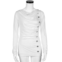 Women Clothing Casual Long Sleeve Button Tops Sexy Tee Shirt femme vestidos camisetas y tops IMY66