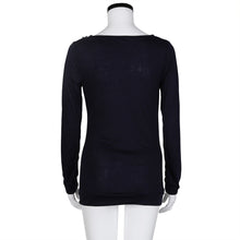 Women Clothing Casual Long Sleeve Button Tops Sexy Tee Shirt femme vestidos camisetas y tops IMY66