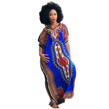 Traditional African Print Dashiki Nice Neck Embroidered African Dresses for Women vestidos femininos IMY66