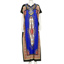 Traditional African Print Dashiki Nice Neck Embroidered African Dresses for Women vestidos femininos IMY66
