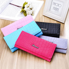 Designer Women Long Wallet Alligator PU Leather Purse Card Holders Cluth Bag Carteira Feminina IMY66