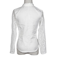 Korean Slim Coat Office Clothes Women Sexy Long Sleeve Lace Crochet Small Blazer Jacket feminino IMY66