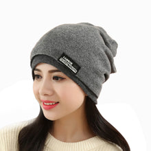 Korean Women Men Beanie Wool Warm Hat Scarf Knitting Skull Hairbands Bonnet Hiver IMY66