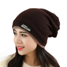 Korean Women Men Beanie Wool Warm Hat Scarf Knitting Skull Hairbands Bonnet Hiver IMY66