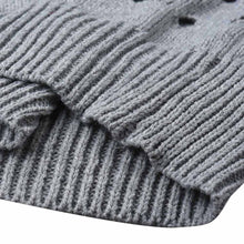 Sexy Hollow Casual Knitting Sweater For Womens Long Sleeve Backless Bowknot Knitwear Pullovers pull femme IMY66