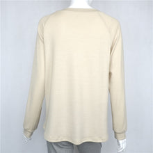 Solid V Neck T-Shirts For Women Sexy Loose Long-sleeved Tee shirt femme Bottoming Shirt camisetas y tops IMY66