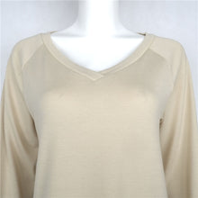 Solid V Neck T-Shirts For Women Sexy Loose Long-sleeved Tee shirt femme Bottoming Shirt camisetas y tops IMY66