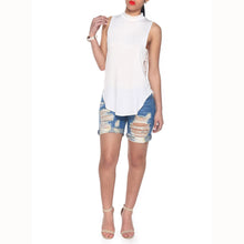 Style Women Sexy Hollow Halter Vest Top Sleeveless Blouse Casual Tank Tops T-Shirt blusas femininas IMY66