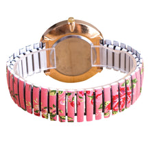 Watch Women Antique Roses Stretchable Watch Flower Geneva Watch Women Quartz Watches Relogio Feminino IMY66