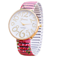 Watch Women Antique Roses Stretchable Watch Flower Geneva Watch Women Quartz Watches Relogio Feminino IMY66