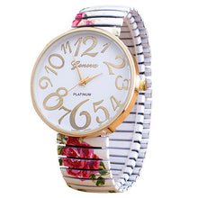 Watch Women Antique Roses Stretchable Watch Flower Geneva Watch Women Quartz Watches Relogio Feminino IMY66