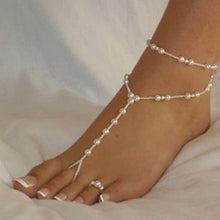 Women Ankle Bracelet Beach Imitation Pearl Barefoot Sandal Tornozeleira Femininas Foot Jewelry Anklet Chain IMY66