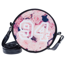 Women Bag Print PU Leather Round Handbag Cross Body Shoulder Bag Cute Roll Shoulder Bag bolsas femininas IMY66