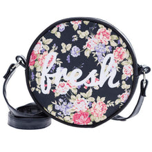 Women Bag Print PU Leather Round Handbag Cross Body Shoulder Bag Cute Roll Shoulder Bag bolsas femininas IMY66