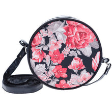 Women Bag Print PU Leather Round Handbag Cross Body Shoulder Bag Cute Roll Shoulder Bag bolsas femininas IMY66