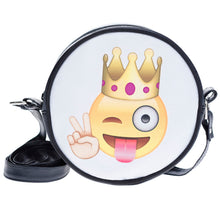 Women Bag Print PU Leather Round Handbag Cross Body Shoulder Bag Cute Roll Shoulder Bag bolsas femininas IMY66