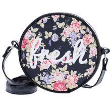 Women Bag Print PU Leather Round Handbag Cross Body Shoulder Bag Cute Roll Shoulder Bag bolsas femininas IMY66