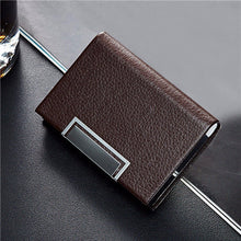 Women Men PU Leather Credit Card Package Card Holder Business Card Case Bag Mini Box Pocket Wallet Case IMY66