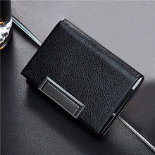 Women Men PU Leather Credit Card Package Card Holder Business Card Case Bag Mini Box Pocket Wallet Case IMY66