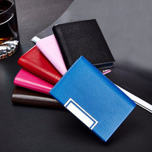 Women Men PU Leather Credit Card Package Card Holder Business Card Case Bag Mini Box Pocket Wallet Case IMY66