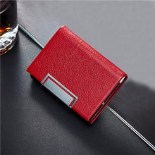 Women Men PU Leather Credit Card Package Card Holder Business Card Case Bag Mini Box Pocket Wallet Case IMY66