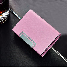Women Men PU Leather Credit Card Package Card Holder Business Card Case Bag Mini Box Pocket Wallet Case IMY66