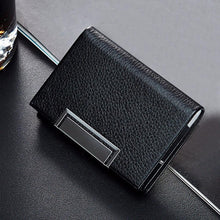 Women Men PU Leather Credit Card Package Card Holder Business Card Case Bag Mini Box Pocket Wallet Case IMY66