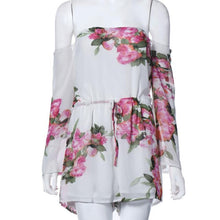 macaquinho Jumpsuit Women Sexy Long Sleeve Playsuit Bodysuit Floral Print Jumpsuits overalls for women IMY66