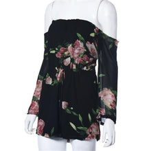 macaquinho Jumpsuit Women Sexy Long Sleeve Playsuit Bodysuit Floral Print Jumpsuits overalls for women IMY66