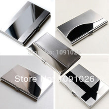 Waterproof Stainless Steel Silver Aluminium Metal Case Box Business ID Credit Card Holder Case Cover IMY66