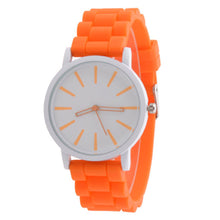 GENEVA silicone watches women quartz casual sports watch round dial relogios feminino IMY66