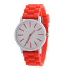 GENEVA silicone watches women quartz casual sports watch round dial relogios feminino IMY66