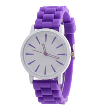 GENEVA silicone watches women quartz casual sports watch round dial relogios feminino IMY66