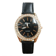 Geneva Quartz Watch Women Ladies PU Leather Rhinestone Dress Wristwatches Clocks Watch Relogio reloj mujer IMY66