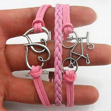 Handmade Adjustable Cross Multilayer Bracelet Women Girl Faith Heart Love Wristband Promotions IMY66