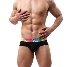 Men's Sexy Cotton Printed Gay Underwear shorts men underpants Soft Briefs IMY66