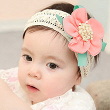 Infant Baby Lace Flower Hair Band Headband Elastic Hair Headwear Big Flower Accessories Bandage On a Head For Girls IMY66