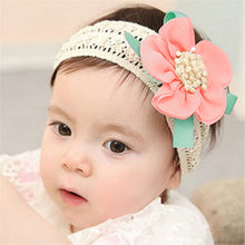 Infant Baby Lace Flower Hair Band Headband Elastic Hair Headwear Big Flower Accessories Bandage On a Head For Girls IMY66