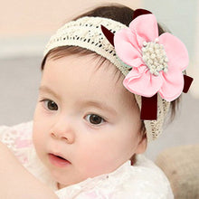 Infant Baby Lace Flower Hair Band Headband Elastic Hair Headwear Big Flower Accessories Bandage On a Head For Girls IMY66