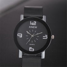 Men Quartz Watch Dial Clock Hours Faux Leather Quartz Wrist Watch Simple Round Watches Case relogio masculino IMY66