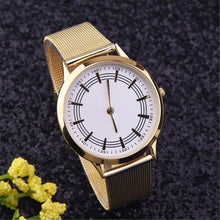 Men Wrist Watch Luxury Gold Full Stainless Steel Mesh Strap Quartz Watches Men Clock relogios masculino IMY66
