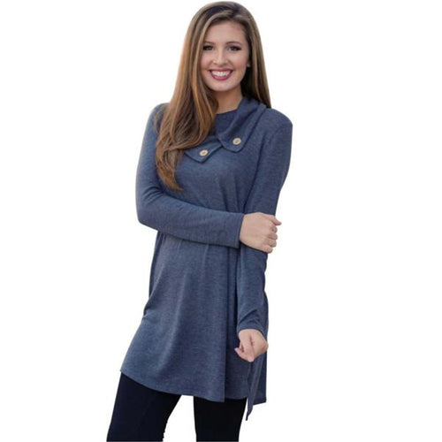 Mori Girl Women Casual Dress Personality Loose And Comfortable Long Sleeved Button Solid color Lapel Dress vestidos IMY66