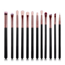 12 Pcs/Set Good Women Pro Cosmetic Makeup Brush Set Foundation Powder Brush Sets Kits Tools IMY66